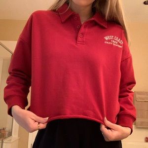 west coast collared sweatshirt